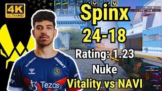 Vitality Spinx (24-18) vs NAVI (NUKE) | IEM Cologne 2024 Grand Finals #cs2 #pov