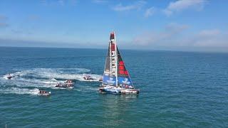 Fortinet IMOCA Crossing the Finish Line of Vendée Globe