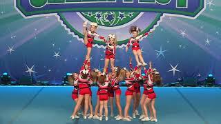 Langley Cheer and Athletics Red Shimmer   Youth Small 1