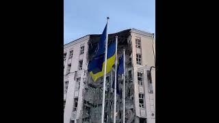 Последствия попадания ракеты в отель (Киев, центр, 31.12.2022)