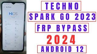 techno spark go 2023 frp bypass android 12 without pc | BF7 google account unlock security updated