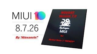 Install Miui 10 on Redmi Note 3 Kenzo | v 8.7.26 by Alexanrin | Download link & VoLTE Patch