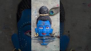hu ru ru Rajasthani songhu ru ru songKrishna statue making at homeladdu gopal#shorts