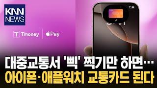 이제 아이폰도 찍고 탄다 애플페이에 '티머니' 도입 / KNN