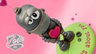 Valentines Robot cake topper tutorial