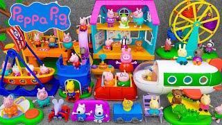 95 Minutes Satisfying with Unboxing Cute Peppa Pig Amusement Park Toys Collection ASMR | Review Toys