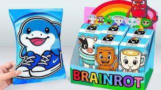 Paper DIYUnboxing Ultimate TRALALERO TRALALA Blind CANDY Bag, Brainrot Surprise Box|Tana Cubes DIY