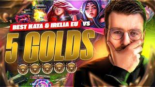 LES MEILLEURES KATARINA ET IRELIA D'EUROPE CONTRE 5 GOLDS ! C'EST TRES TRES FORT !