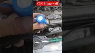 WagonR  CNG filling wall fitting. #cng #automobile #mechanic #bs6 #car #cng_kit #viral #green #gas