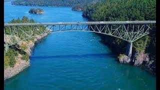 Deception Pass Bridge, Whidbey Island, WA in 4K