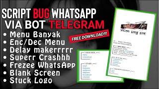 Script Bug Whatsapp | Bisa run diTermux | Via telegram | Free download | Terbaru & Terupdate