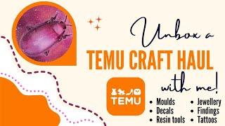 #65 Unbox a TEMU order with me! Plus a beetle design trinket tray with AR400 Eco Resin. Part 1 of 2.