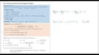Grenzwerte berechnen — Grenzwertsätze für konvergente Folgen