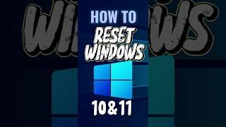 How to Reset Your PC? - Windows 10 or 11