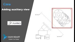 Create Auxiliary view in creo