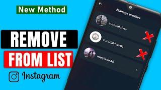 How to Remove an Instagram Account from Your Account List 2025