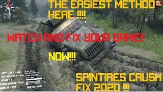 how to fix Spintires Game crush 2020 (oops crush)