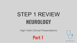 HIGH YIELD USMLE STEP 1 NEUROLOGY PART 1 | MED STUDENT SUCCESS