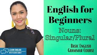 Nouns: Singular / Plural ‖ English for Beginners (Basic Grammar Course) ‖ Teacher Aubrey Bermudez