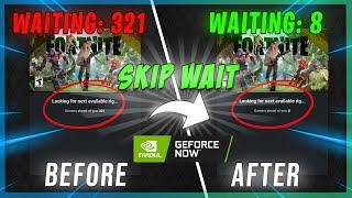 *REDUCE* WAITING TIME in GEFORCE NOW in 2023!