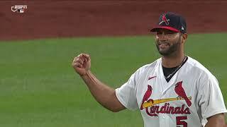 ALBERT PUJOLS PITCHING!! Cardinals legend pitches for first time ever!! 