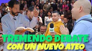 TREMENDO DEBATE BÍBLICO ATEO RETA AL TEOLOGO DE LAS CALLES HOMBRE DICE QUE DIOS ES MALO #debatebibli