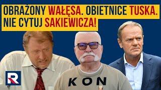 Obrażony Wałęsa. Obietnice Tuska. Nie cytuj Sakiewicza! - M. Hołda | Polityczna Kawa cz.3