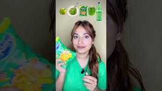 Random Green Food 🫑 #funny #fun #randomchallenge #funnyshorts #missgarg #shorts #eatingchallenge