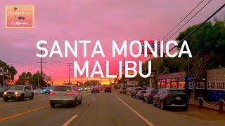 Stunning End Malibu Sunset Drive Los Angeles California | Relaxing Immersive | HDR 60fps