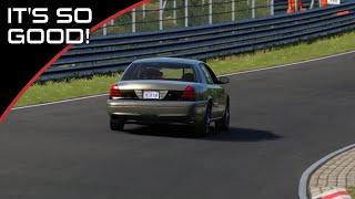 Let's Lap The Nurburgring In Grandma's Car | Extremely Realistic AC Road Car Mod