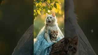 Elsa Cat Sings “Let It Go” from Her Tree Throne! ️#letitgo #elsa #shorts #frozen #singingcats