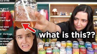 Trying 34 Canned Teas (my stomach hurts) ft. @safiya