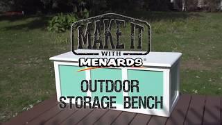 Outdoor Storage Bench - Make It With Menards