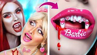 Wie man ein Vampir wird! MakeOver von Barbie zum Vampir!