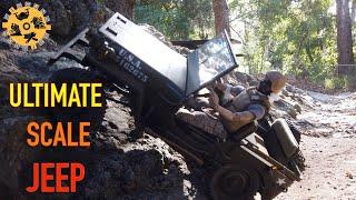 1/6 Scale RC: 1941 Willys MB Jeep(ROCHOBBY) | Must Have Ultimate Scale Jeep - First Trail Run!