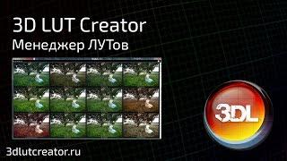 Работа с менеджером ЛУТов в 3D LUT Creator