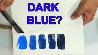 How To Make Dark Blue Paint At Home Easy! From Blue and Red