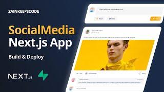 Next.js Full Stack Responsive Social Media App Tutorial with Supabase | React.js Next.js Full Course