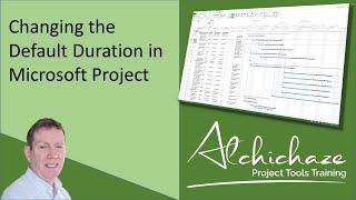 Changing the Default Duration in MS Project