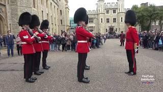 The British Grenadier Guards GREN GDS Tower of London Make Way for Queen's Guards British Battalion