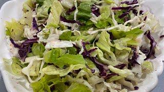 Cabbage and lettuce salad , eat and you will lose weight