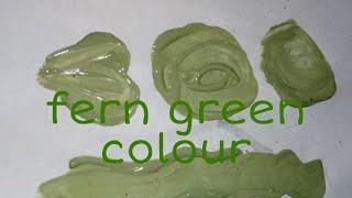 fern green colour| how to make fern green colour| colour mixing process