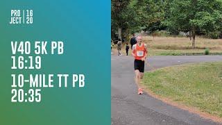 5K and 10-mile time trial PBs