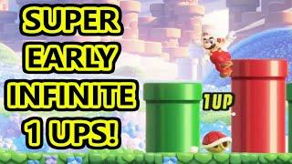 Early Infinite 1 Ups Super Mario Bros Wonder