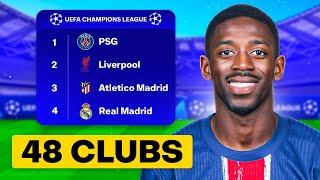 Champions League, But New World Cup Format! (48 Clubs)