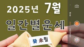 [계절사주-미리보는 운세]2025년 7월 일간별운세(계미월)/타임라인