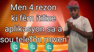 M'en pou 4 rezon ki fèm itilize aplikasyon sa a sou telefòn mwen