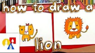 How To Draw A Cartoon Lion