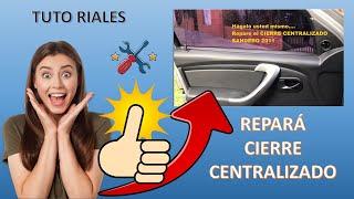 How to fix central locking system in a Renault Sandero 2011 and dis-assemble the door panel