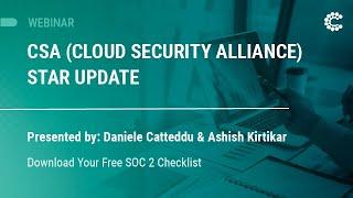 Webinar: CSA (Cloud Security Alliance) STAR Update | ControlCase